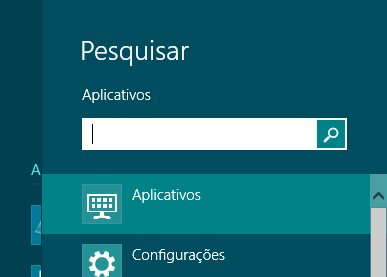Opção de pesquisar para localizar recursos do Windows