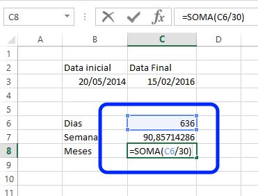 diferenças entre datas