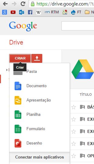 Planilha do Google Drive