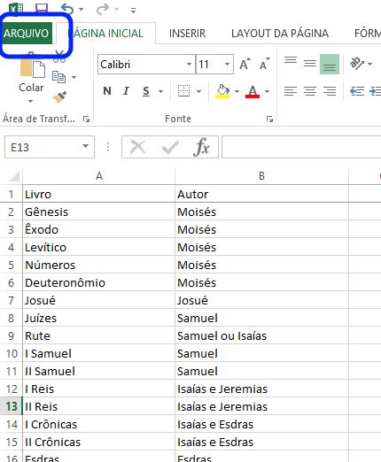 PDF em Excel