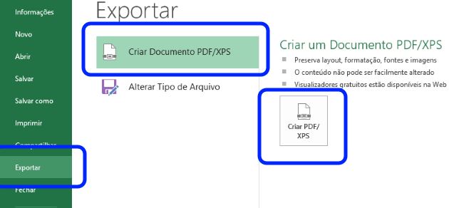 PDF em Excel