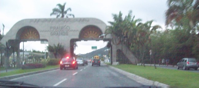 Portal de entrada na Praia Grande