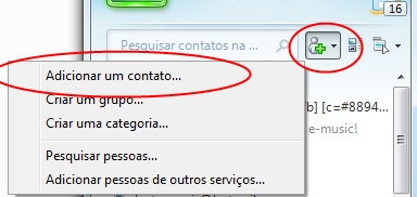 Como Adicionar contato no MSN