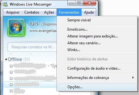 Messenger:  como enviar arquivos pelo MSN