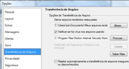 Messenger:  como enviar arquivos pelo MSN