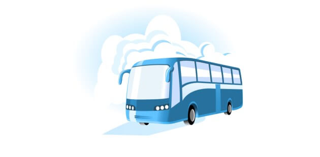 Ônibus transporte rodoviário