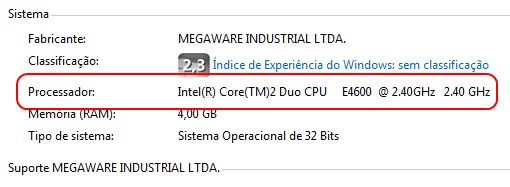 Processo de verificação do processador no computador