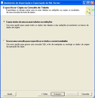 Exportar dados no SQL Server 2008 – Migração de dados