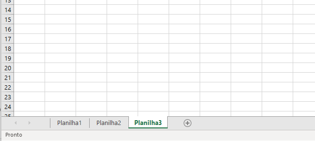 Sistema de planilhas no Excel